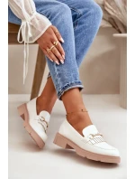 Dámske mokasíny s ekokožou White Tialorae Dámske mokasíny s ekokožou White Tialorae