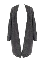 Dámsky úpletový sveter dlhší jednofarebný - Lemoniade