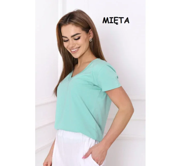 Dámská halenka s krátkým rukávem Dámská halenka s krátkým rukávem