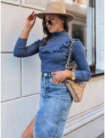 Dámsky sveter NOAH modrý FashionStreet MY1403 Dámsky sveter NOAH modrý FashionStreet MY1403