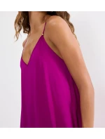 Letné saténové šaty - ČERVENÉ - TRIUMPH ČERVENÉ - TRIUMPH