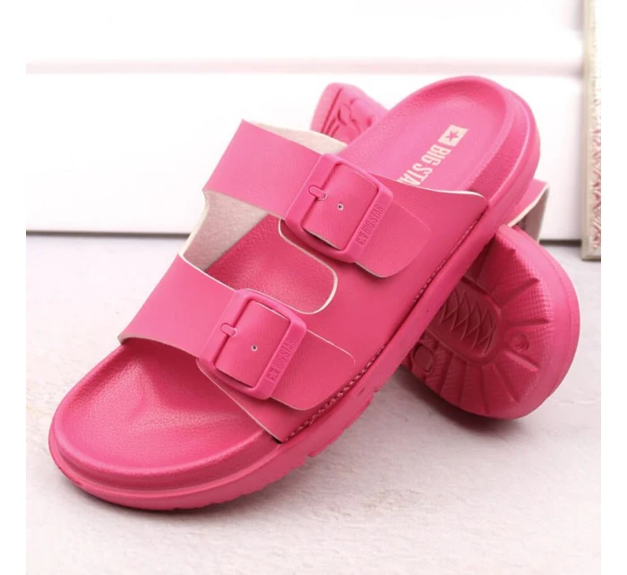 Big Star W INT2004E fuchsiové penové žabky s prackami