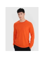 Pánské oversize hladké tričko s dlouhým rukávem model 21436426 pánské - 4F