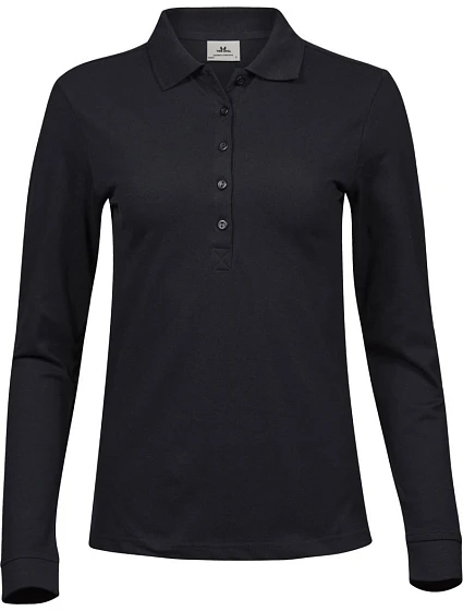 TJ 146 Dámské luxusní elastické piqué polo model 22450880 black - Tee Jays TJ 146 Dámské luxusní elastické piqué polo model 22450880 black - Tee Jays