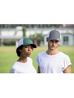 Atlantis Headwear Campus 6-panelová truckerová čiapka „Campus“ 33.0141 červená/biela