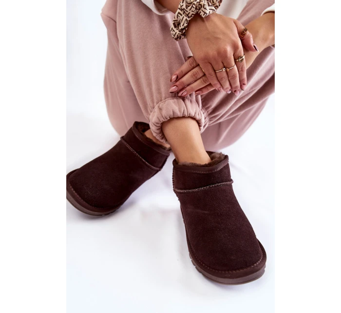 Dámské semišové nízké boty do sněhu model 21601982 - Boto Dámské semišové nízké boty do sněhu model 21601982 - Boto