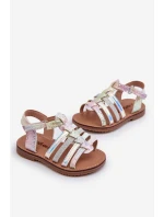 Sandałki Gladiatorki Dziecięce Zapinane Na Rzep Multikolor Radovia