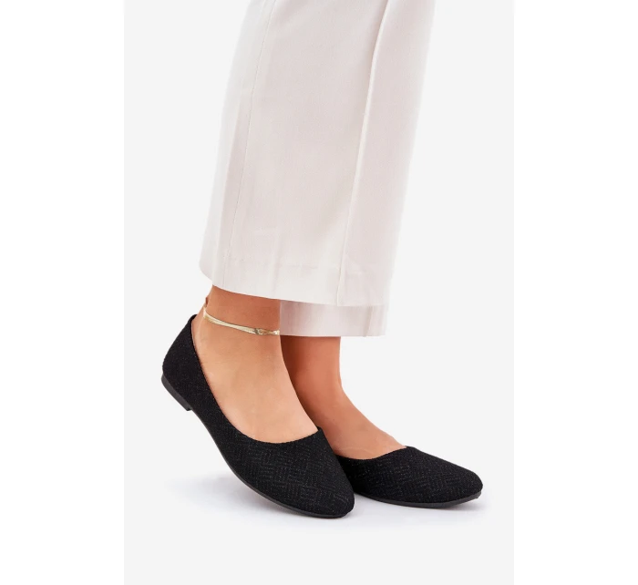 Dámské Baletky Ploché S třpytkami Černé model 21689089 - Boto