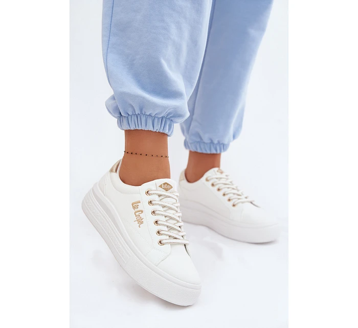 Dámské tenisky na platformě Lee Cooper LCW-26-44-4478 bílé