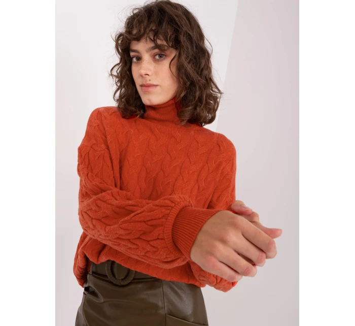 Sweter AT SW model 19018689 ciemny pomarańczowy - FPrice