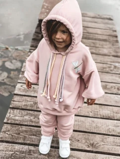 Detské tenisky so suchým zipsom Biela a ružová zlatá roztomilá dievčina