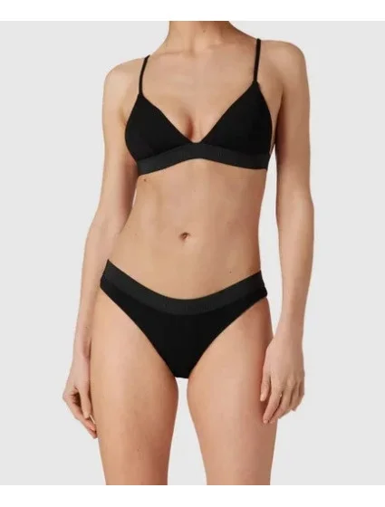 Dámsky vrchný diel plaviek KW02029 BEH čierna - Calvin Klein