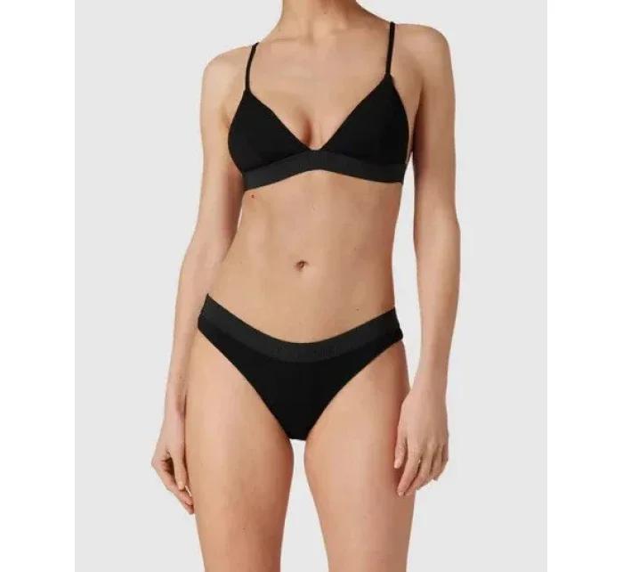 Dámsky vrchný diel plaviek KW02029 BEH čierna - Calvin Klein