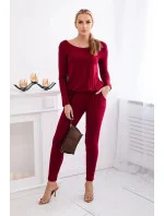 Kombinéza z viskózy 1065 bordová - Koucla Kombinéza z viskózy 1065 bordová - Koucla