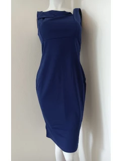 Dámske puzdrové šaty 19174 tmavomodré - Koucla