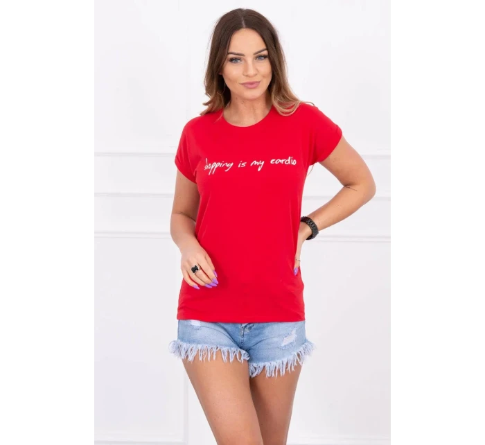 Dámske tričko 65279 červená - Kesi