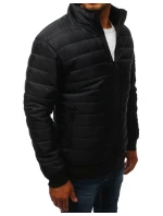 Pánska prechodná prešívaná bunda čierna TX3270 Pánska prechodná prešívaná bunda čierna TX3270