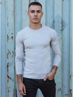 Pánský klasický svetr světle šedý Dstreet model 21979968 - FashionStreet