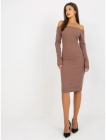 Dámske šaty EM SK 674 hnedé Dámske šaty EM SK 674 hnedé