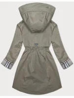 Bunda parka ve světlé khaki barvě s ozdobnou podšívkou (3) model 19709897 - BH FOREVER