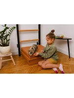 SKLADACÍ GYMNASTICKÝ MATRAC HNEDÝ 180CM LAVIČKA