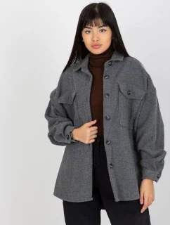 Košeľa DN KS 4005.99P tmavo šedá