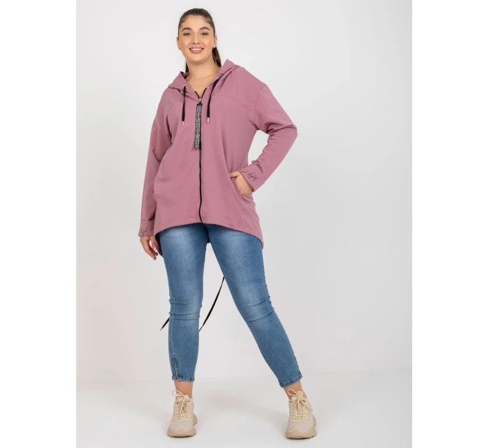 Mikina RV BL 8266.34P tmavo ružová