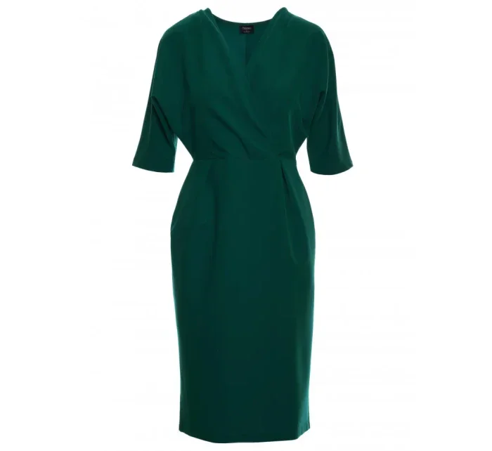 S313 Zavinovacie šaty - zelené