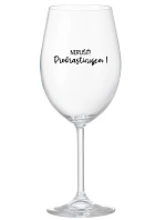 DO NOT DISTURB! - priehľadný pohár na víno 350 ml