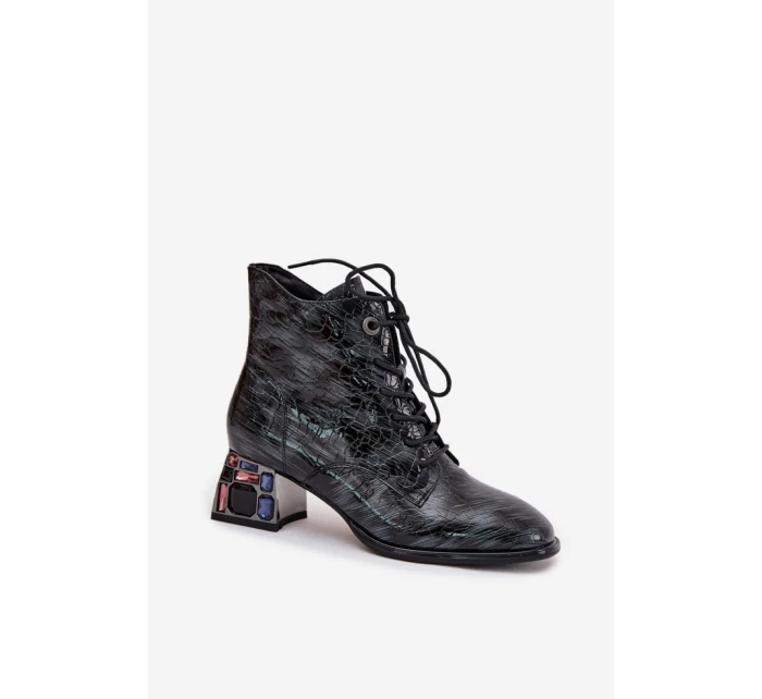 Topánky na podpätku model 218722 Krok vo veľkom štýle