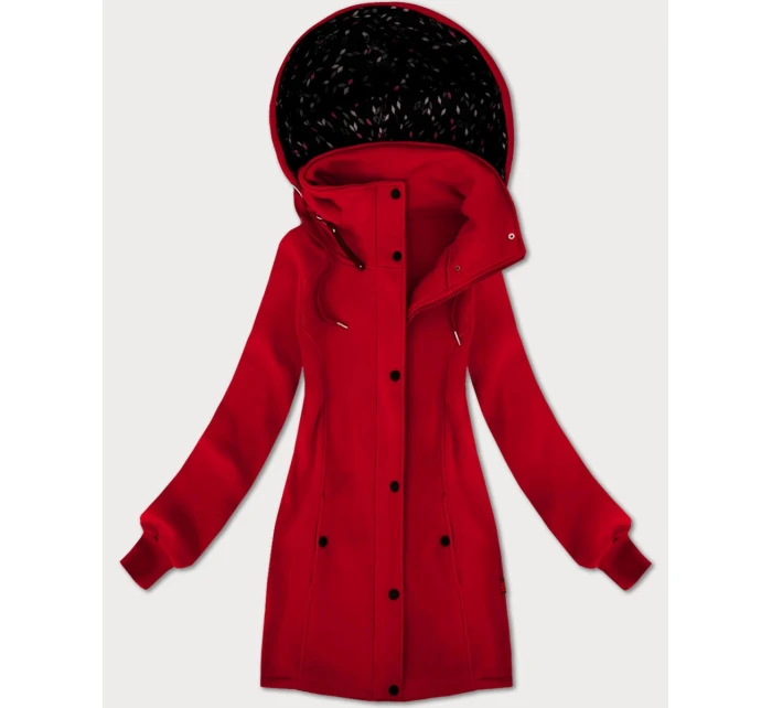 Bluza damska z kapturem i  czerwona model 21335857 - LHD