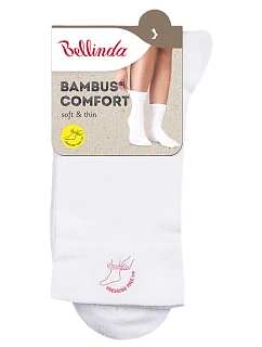 Dámske bambusové ponožky BAMBUS LADIES COMFORT SOCKS - Bellinda - biela