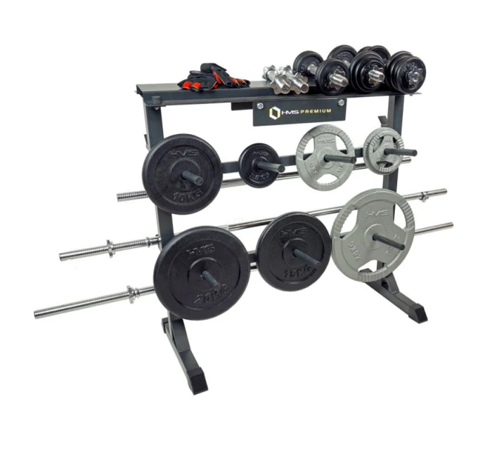 HMS STR12 Prémiový stojan na dosky a činky