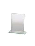 Sklenená trofej s matným podstavcom