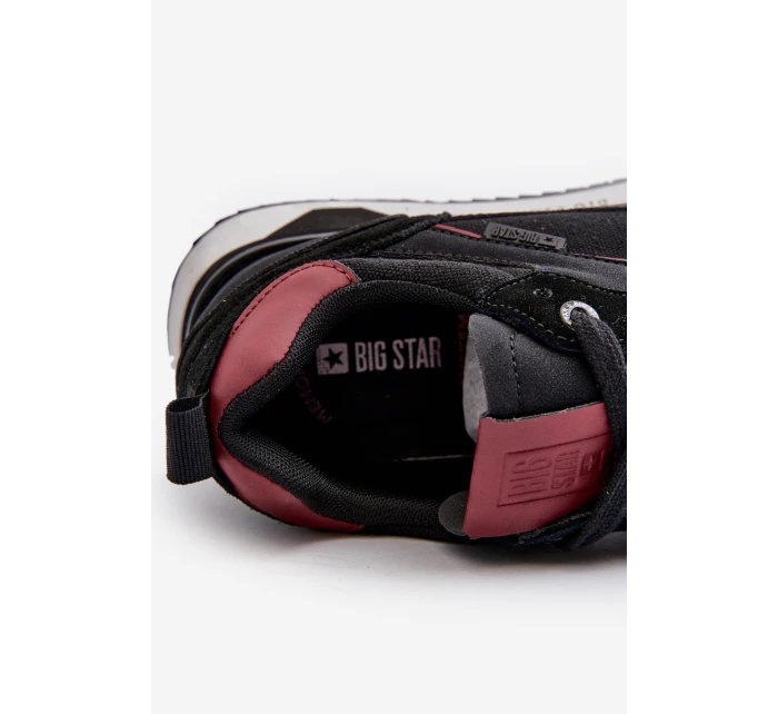 Sneakersy Męskie Memory Foam System Big Star NN174350 Czarne