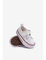Dětské Tenisky Textilní Na Suchý Zip Bílé model 21673288 - Boto