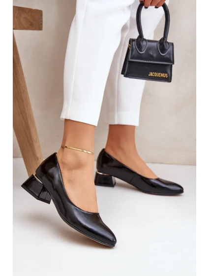 Kožené Lodičky Lewski model 21682441 Černé - Boto