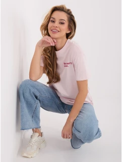 T shirt model 21798095 jasny różowy - FPrice
