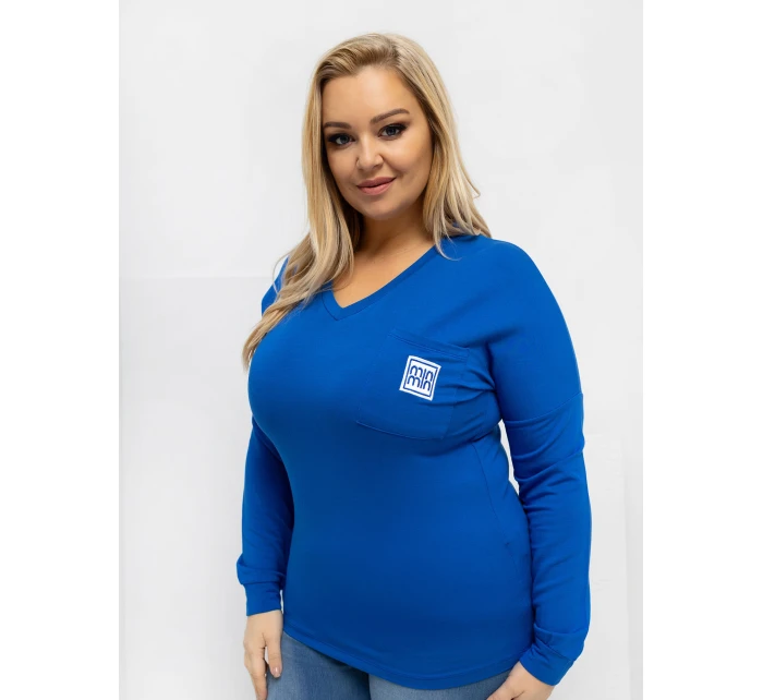Blúzka RV BZ A 161.63 kobaltovo modrá