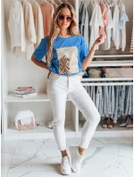 Dámské tričko modrá Dstreet model 21977065 - FashionStreet