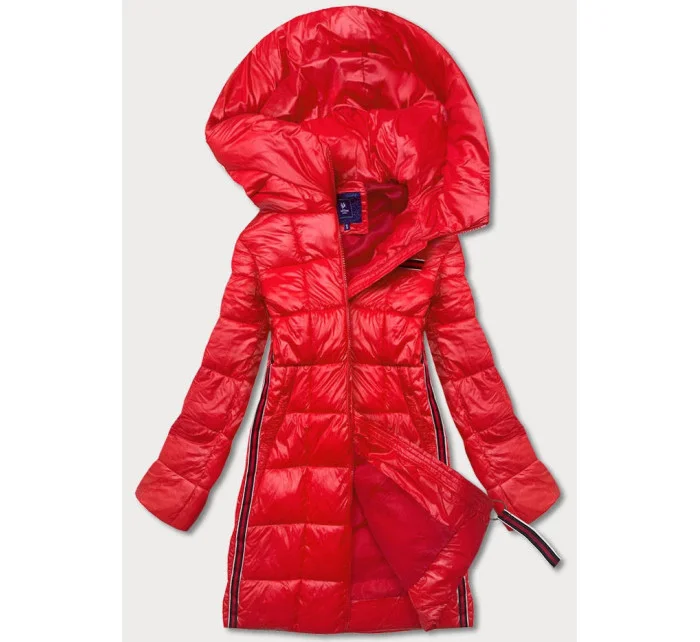 Červená dámská bunda s ozdobnými lampasy model 17673018 - Ann Gissy