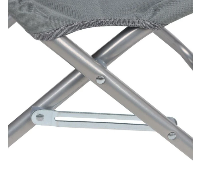 PLÁŽOVÉ SKLADACIE KRESLO ŠEDÉ PLÁŽOVÉ SKLADACIE KRESLO ŠEDÉ