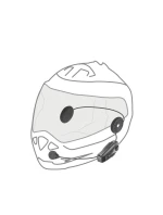 Interkom pre motocykle INTERPHONE U-COM 8R, sada pre 1 prilbu