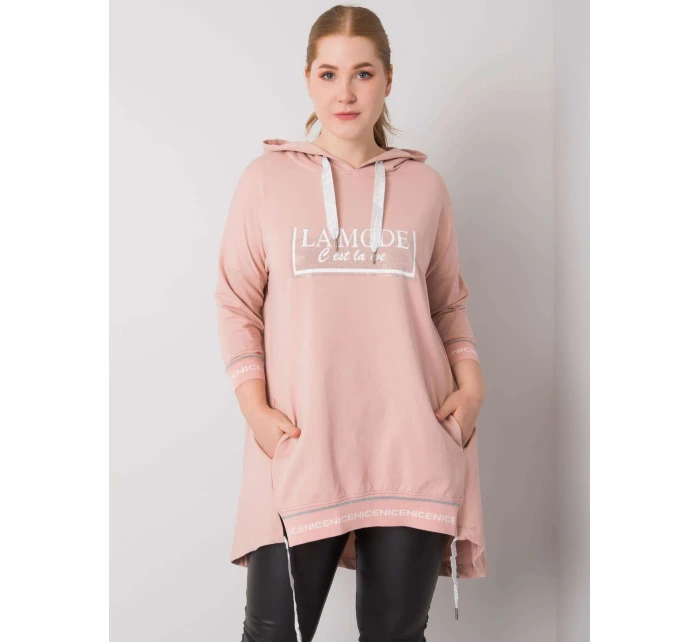 Dámska mikina RV BL 6849.63P svetlo ružová