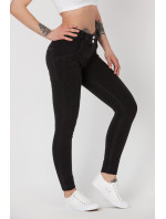 Dámské kalhoty Jeans Mid Waist černé model 18614675 - BOOST