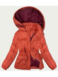 Dámska zimná prešívaná bunda (15200) koralová - Goodlooking