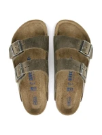 Dámske/pánske žabky Birkenstock Arizona Soft Footbed Oiled Leather Narrow Faded Khaki (1019377) Dámske/pánske žabky Birkenstock Arizona Soft Footbed Oiled Leather Narrow Faded Khaki (1019377)