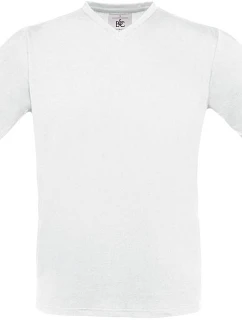 B&C Exact V-Neck Tričko s výstrihom do V 01.0006 biele
