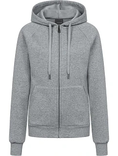 Promodoro 5505 Dámska mikina s kapucňou z hrubej bavlny 40.5505 heather grey