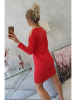 Šaty s model 18744036 potiskem červené - K-Fashion